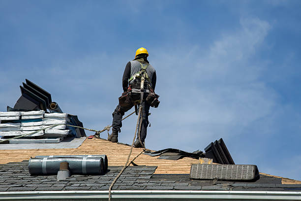 Professional Flat Roof Repair technician working in Minier, IL